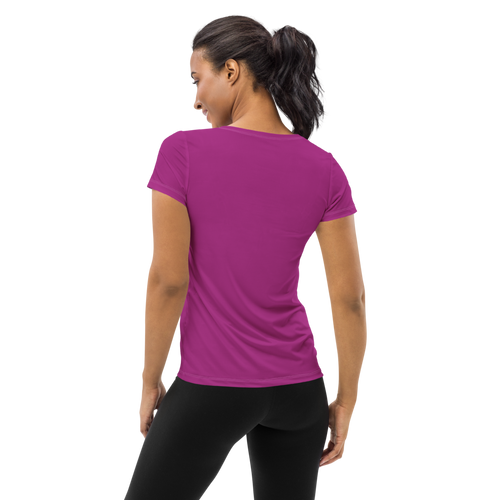 Athletic T-Shirt WOMEN PURPURA back Nimella-Sports