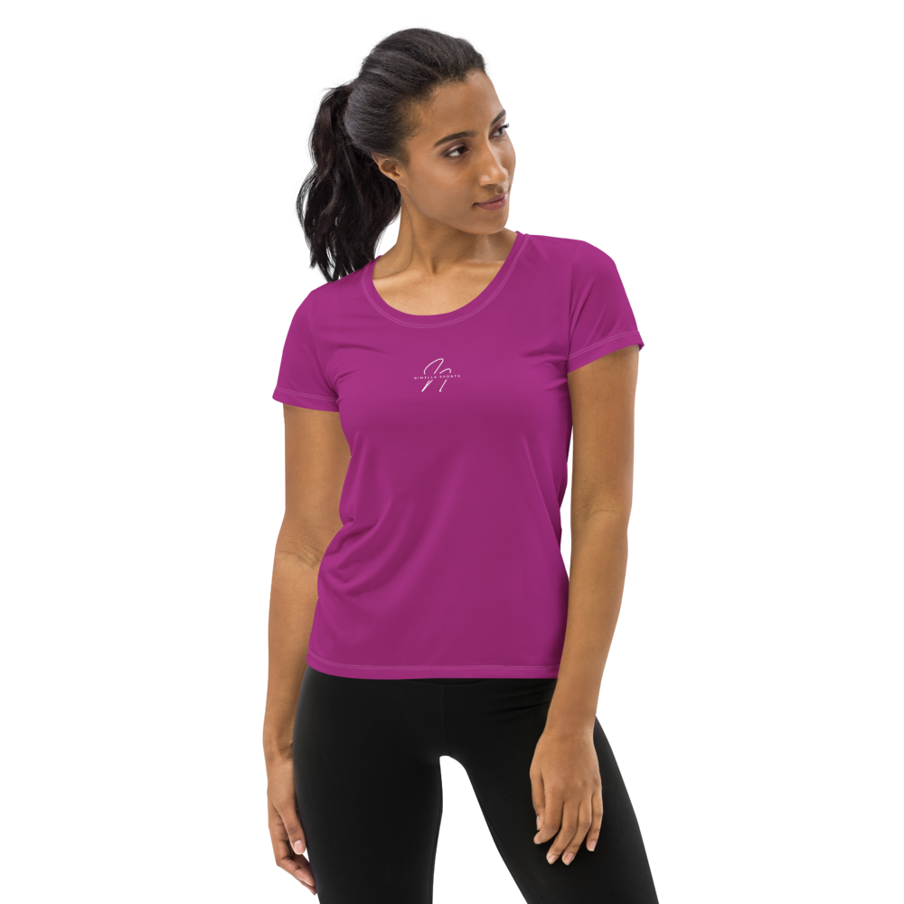 Athletic T-Shirt WOMEN PURPURA front Nimella-Sports