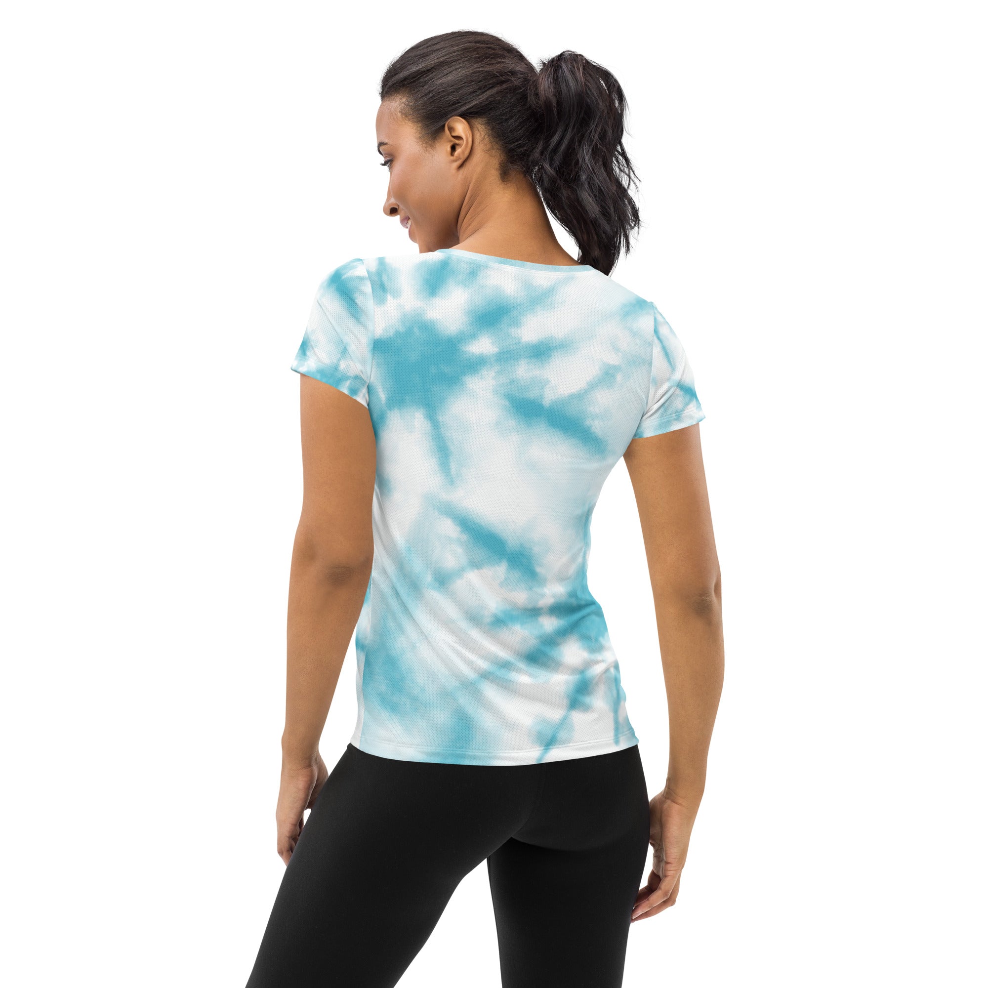 Athletic T-Shirt WOMEN SKYBLUE back Nimella-Sports
