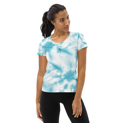 Athletic T-Shirt WOMEN SKYBLUE front Nimella-Sports