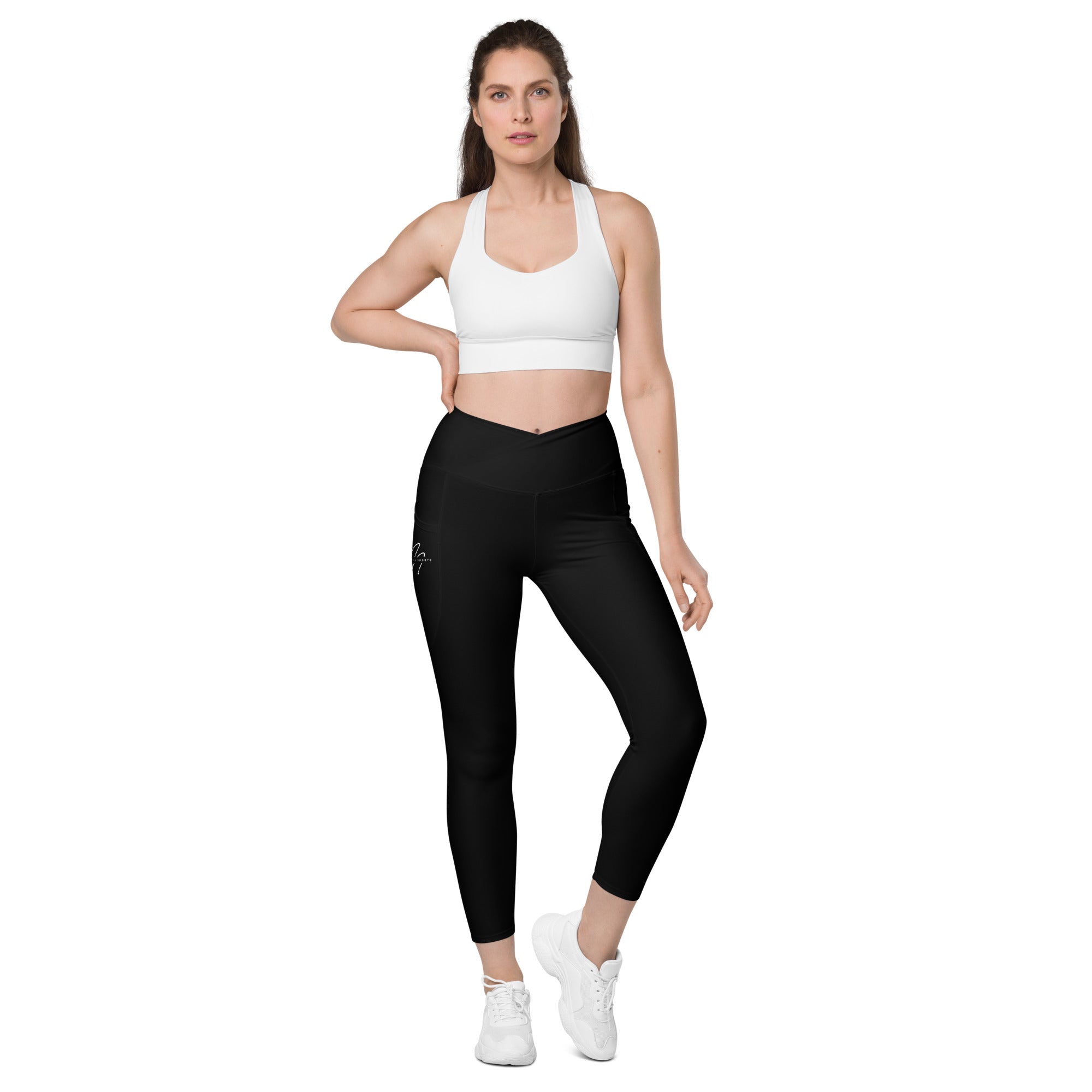 Crossover-Leggings BLACKLADY front Nimella-Sports