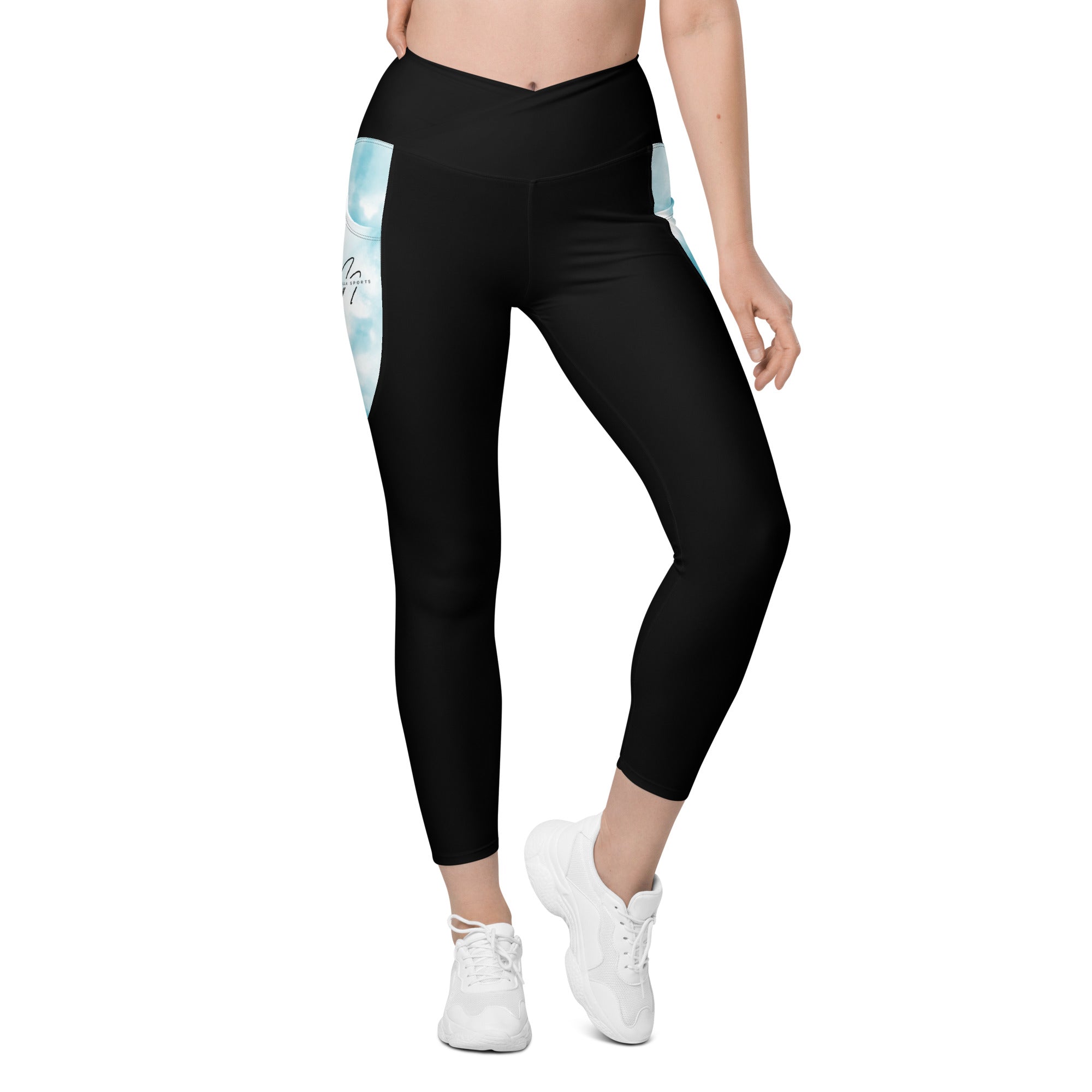 Crossover-Leggings SKYBLUE Nimella-Sports