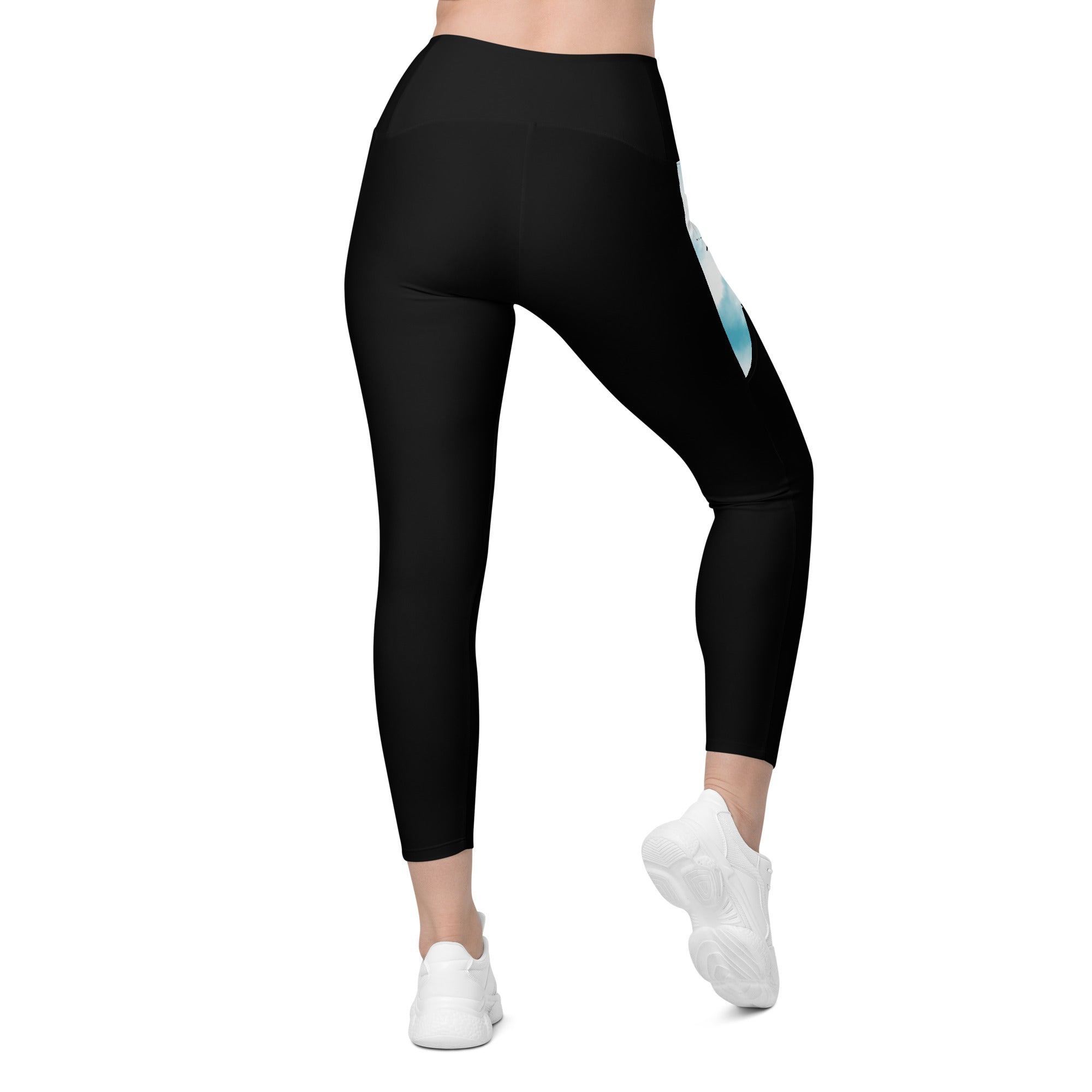 Crossover-Leggings SKYBLUE back Nimella-Sports