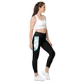 Crossover-Leggings SKYBLUE side Nimella-Sports