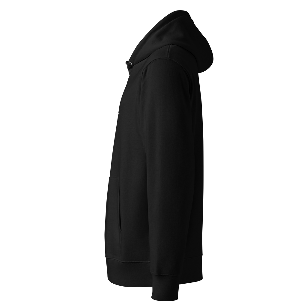 Hoodie Premium Unisex BLACK left