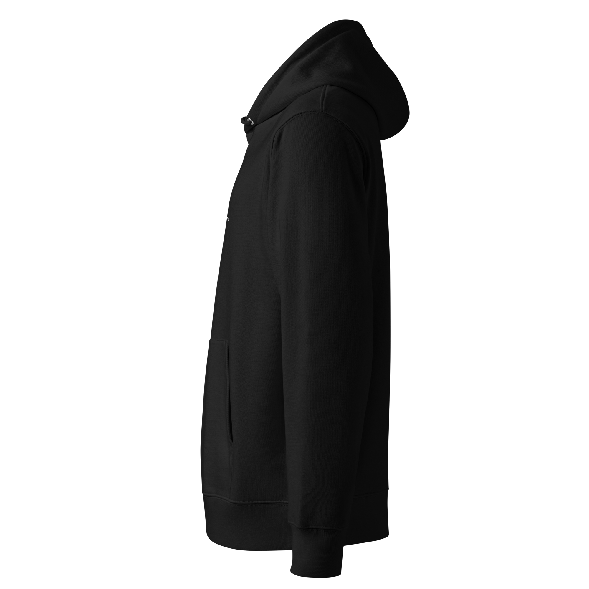 Hoodie Premium Unisex BLACK left