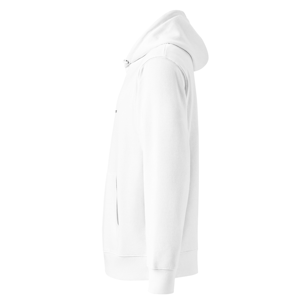Hoodie Premium Unisex weiss left