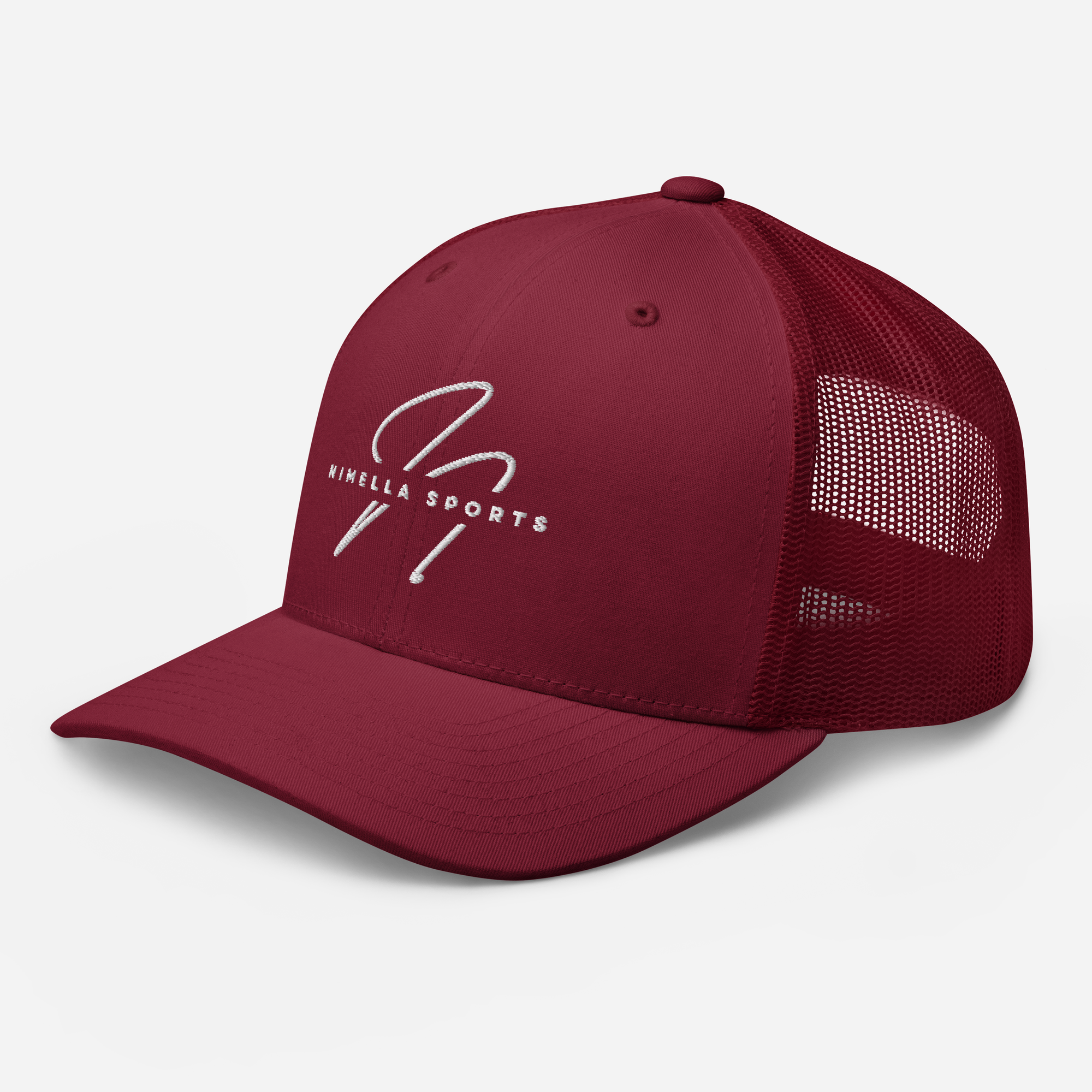 Retro Trucker Cap CRANBERRY front Nimella-Sports