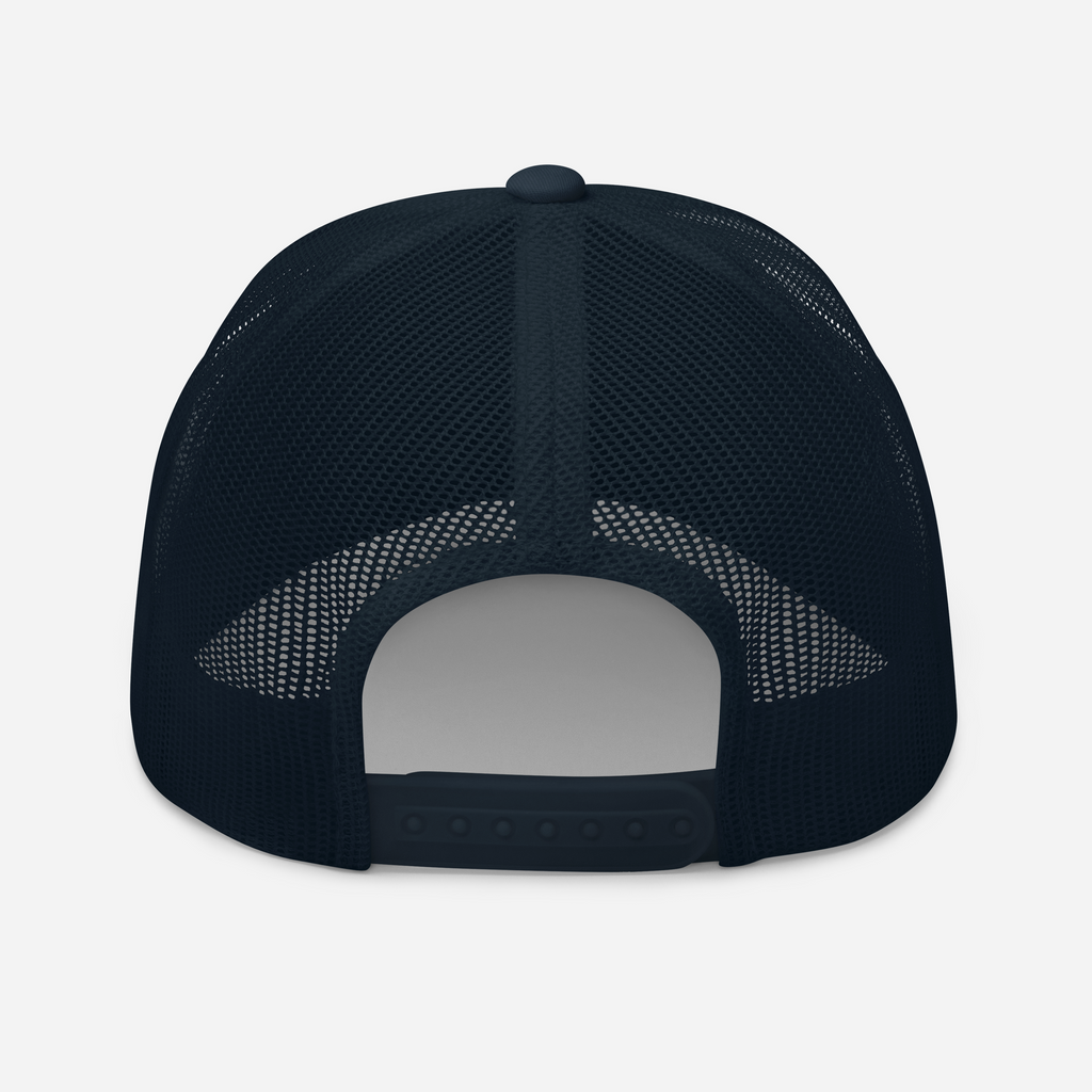Retro Trucker Cap NAVY back Nimella-Sports