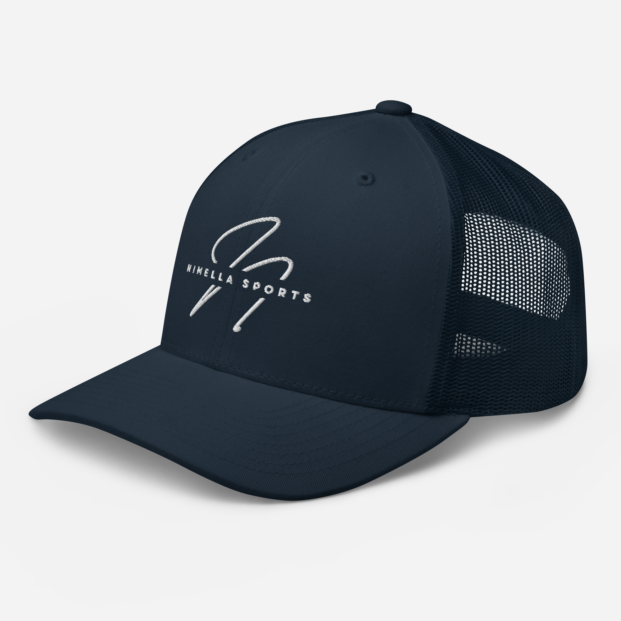 Retro Trucker Cap NAVY front Nimella-Sports