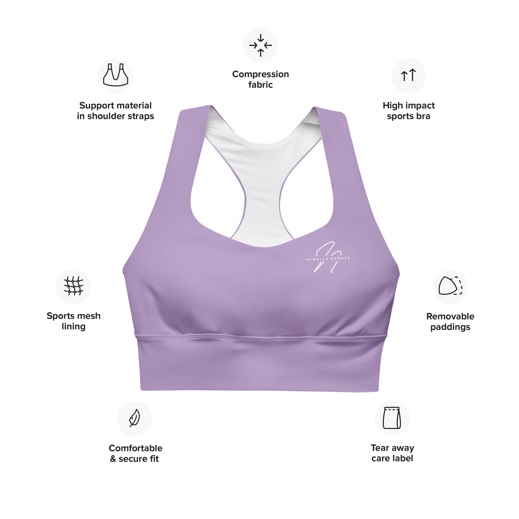 Sport-BH SYRINGA Produktinfo Nimella-Sports