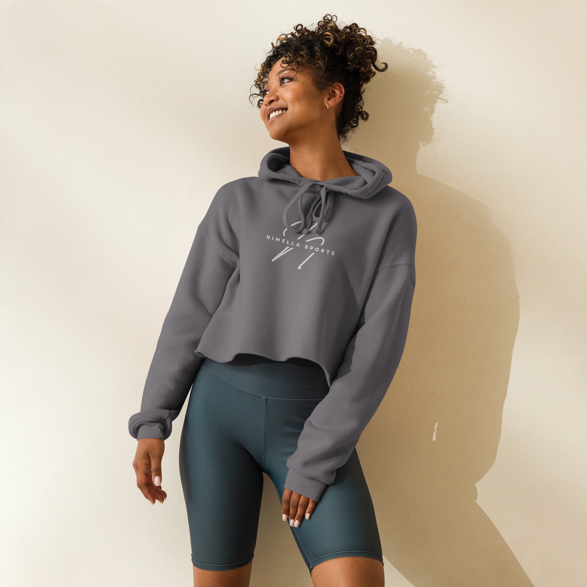 Crop-Hoodie mit lässiger Passform für sportlichen und modernen Look