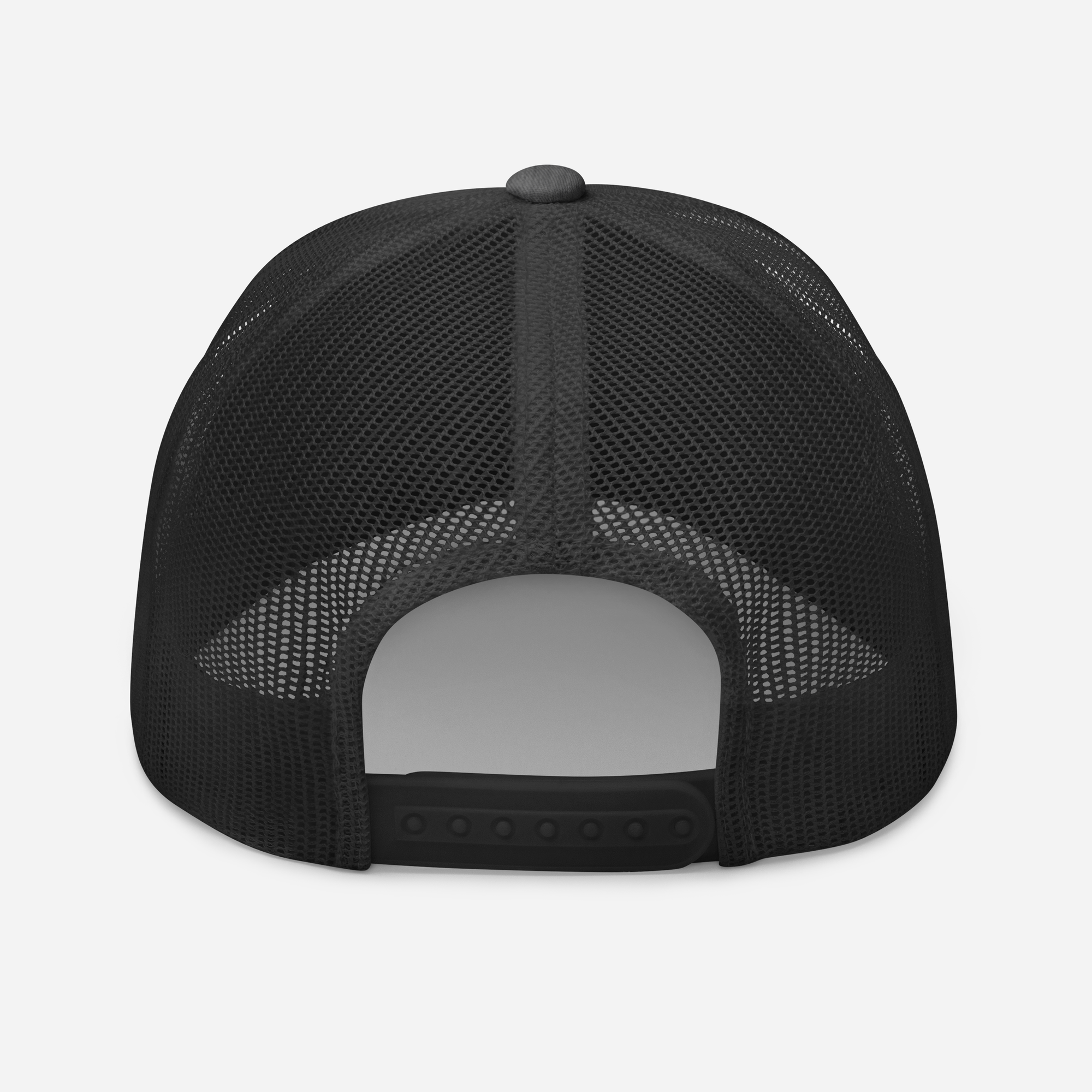 Retro Trucker Cap BLACK back Nimella-Sports